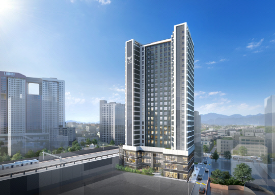 '용산 남영역 롯데캐슬 헤리티지' 투시도. [롯데건설 제공]